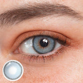 Vela Blue Prescription Coloured Contact Lenses - BEAUEYE (UK)