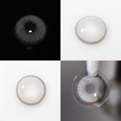 Vela Grey Prescription Coloured Contact Lenses - BEAUEYE (UK)