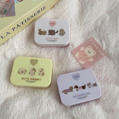 Young Girl Style With Cute Pets Colored Contact Lens Case - BEAUEYE (UK)