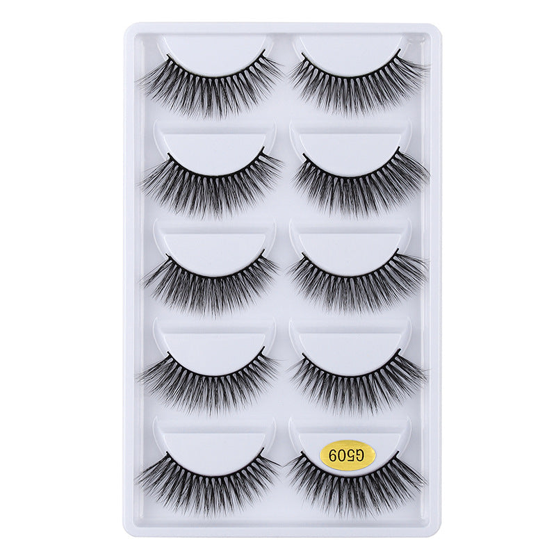 3D Cat Eye 10 Piece Mink Hair Eyelashes