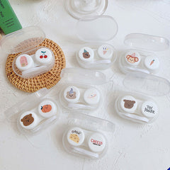 Oval Colored Contact Lens Case