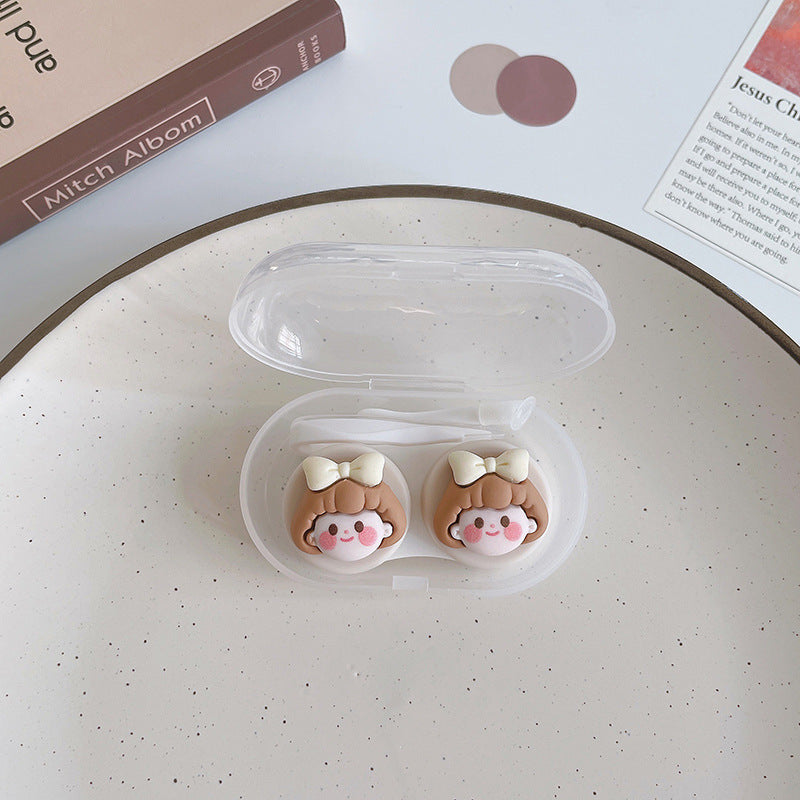 Solid Colored Contact Lens Case