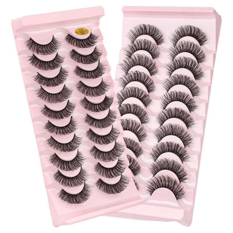 7D Dense 10 Piece Mink Hair Eyelashes