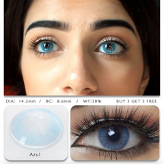 Hidrocor Azul Prescription Colored Contact Lenses