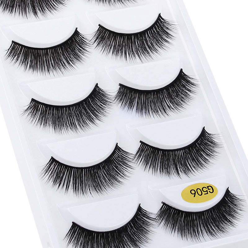 3D Cat Eye 10 Piece Mink Hair Eyelashes