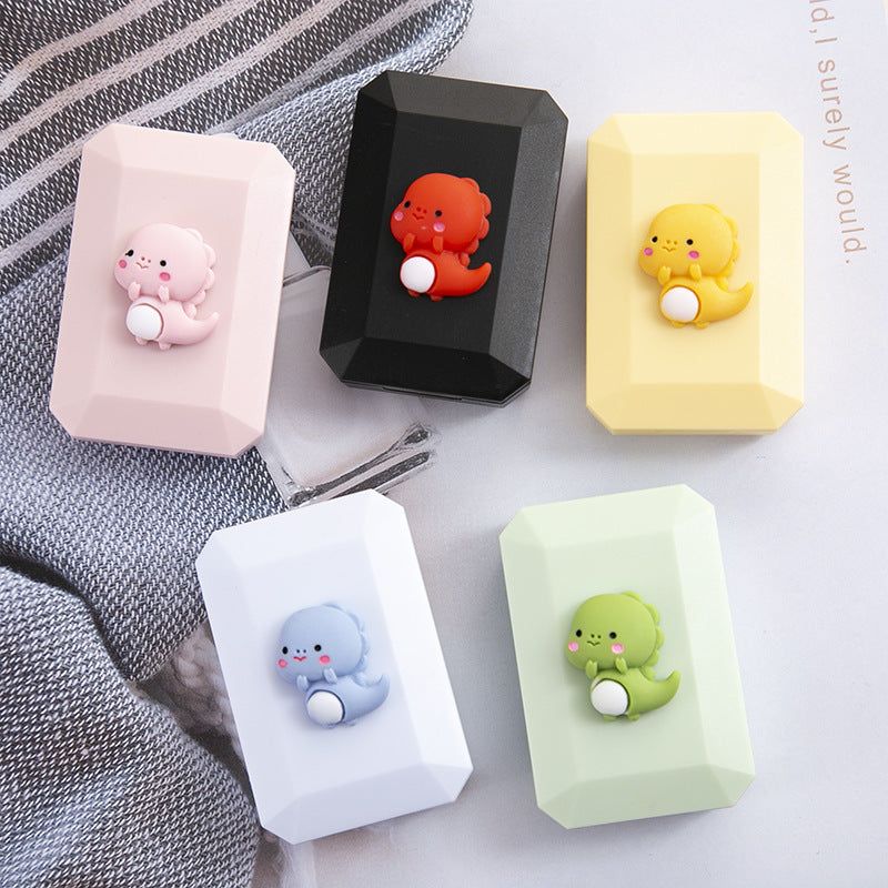 Cartoon Dinosaur Colored Contact Lens Case Main image