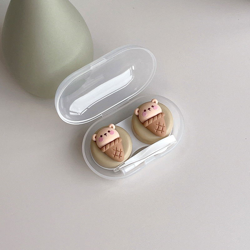 INS Simple Cute DIY Colored Contact Lens Case