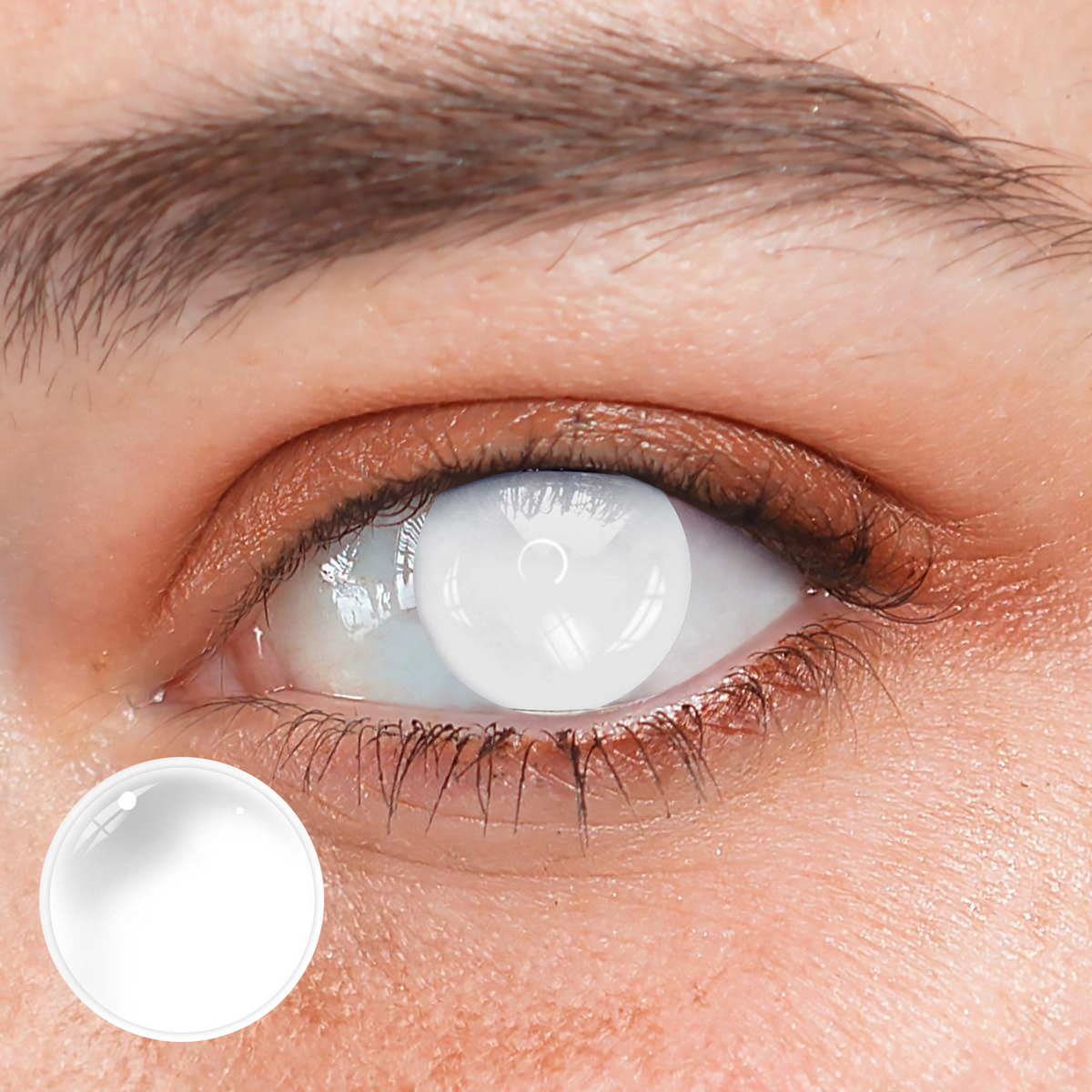 Halloween White out  Colored Contact Lenses