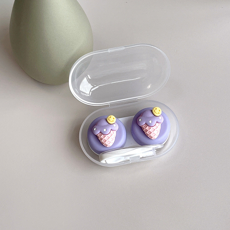 INS Simple Cute DIY Colored Contact Lens Case