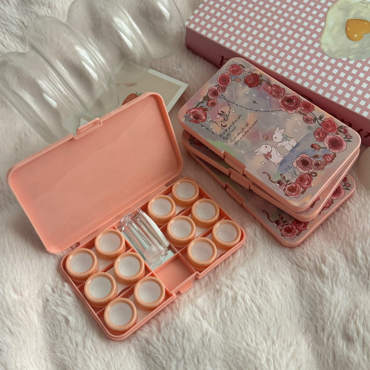 Romantic Rose Manor Coloured Contact Lens Case