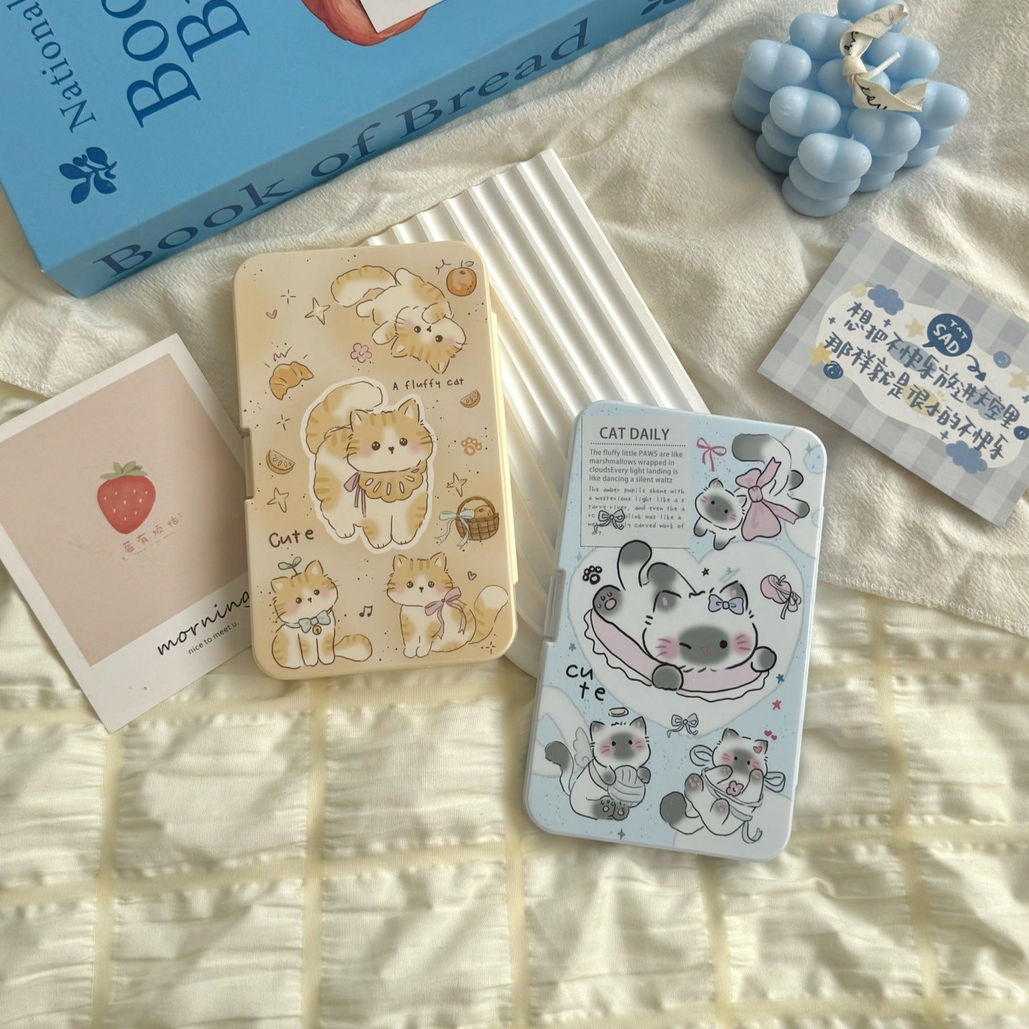 Fluffy Cat Tales Coloured Contact Lens Case Secondary image