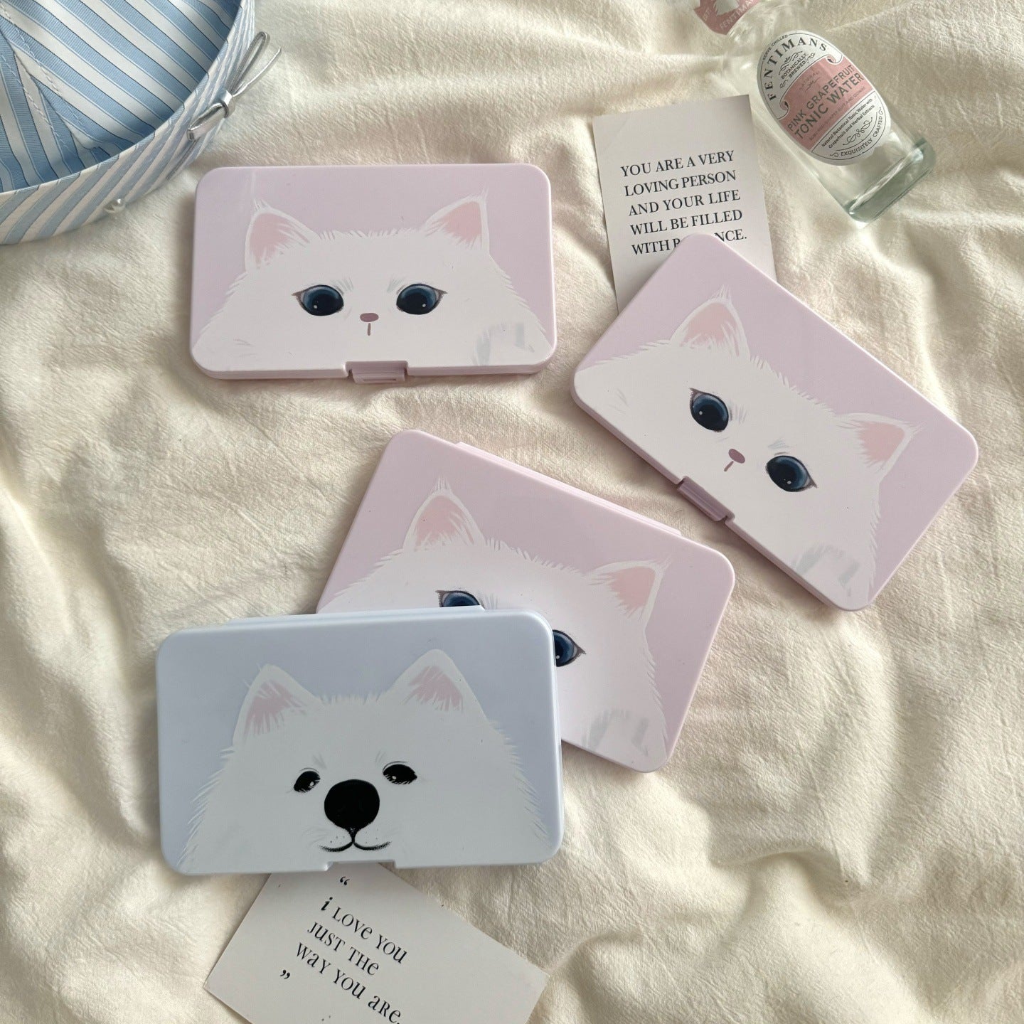 Kitten Puppy Head Coloured Contact Lens Case Secondary image