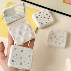Kawaii Cute Animal Coloured Contact Lens Case