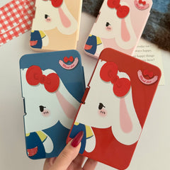 Lop Ear Bow Bunny Coloured Contact Lens Case