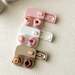 Lovely Pastel-Style Cake Coloured Contact Lens Case