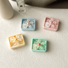Pastel Blossom Coloured Contact Lens Case