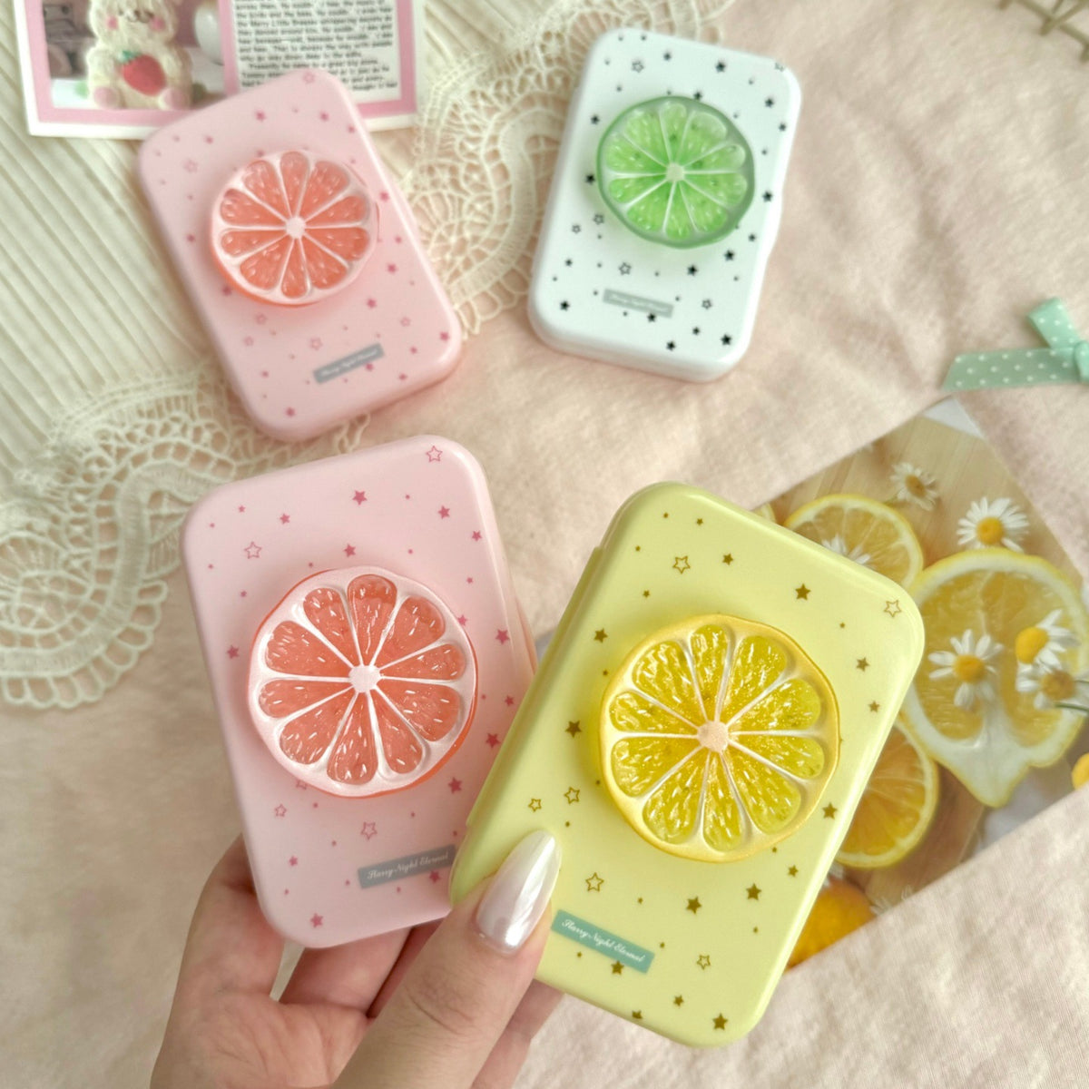 Fruit Slice Coloured Contact Lens Case