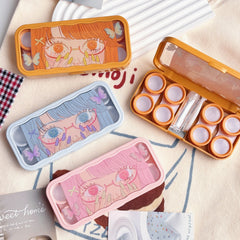 Manga Butterfly Eyes Coloured Contact Lens Case