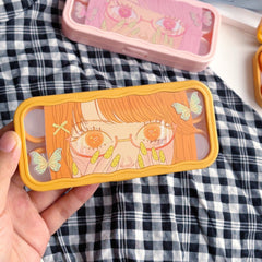 Manga Butterfly Eyes Coloured Contact Lens Case