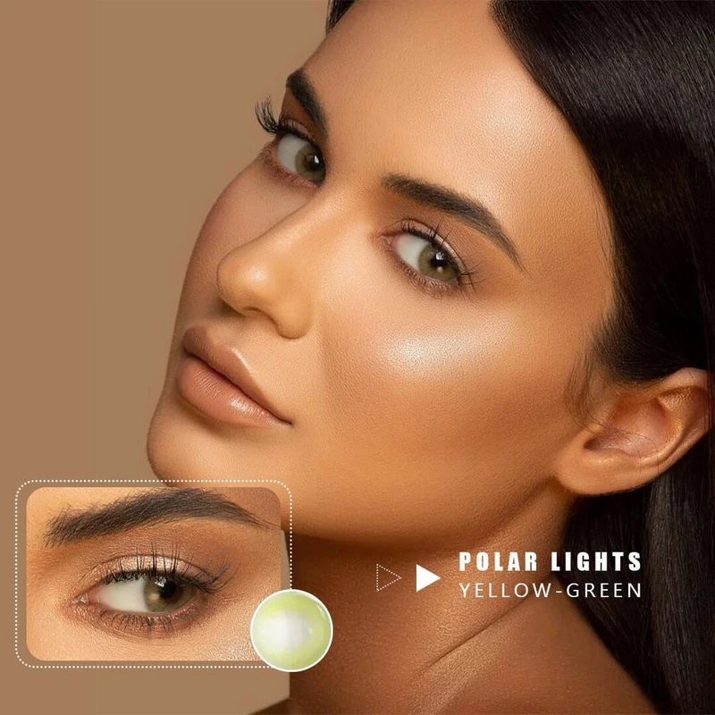 Polar Light Yellow green Colored Contact Lenses