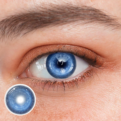 Cosplay KOI Dark Blue Coloured Contact Lenses