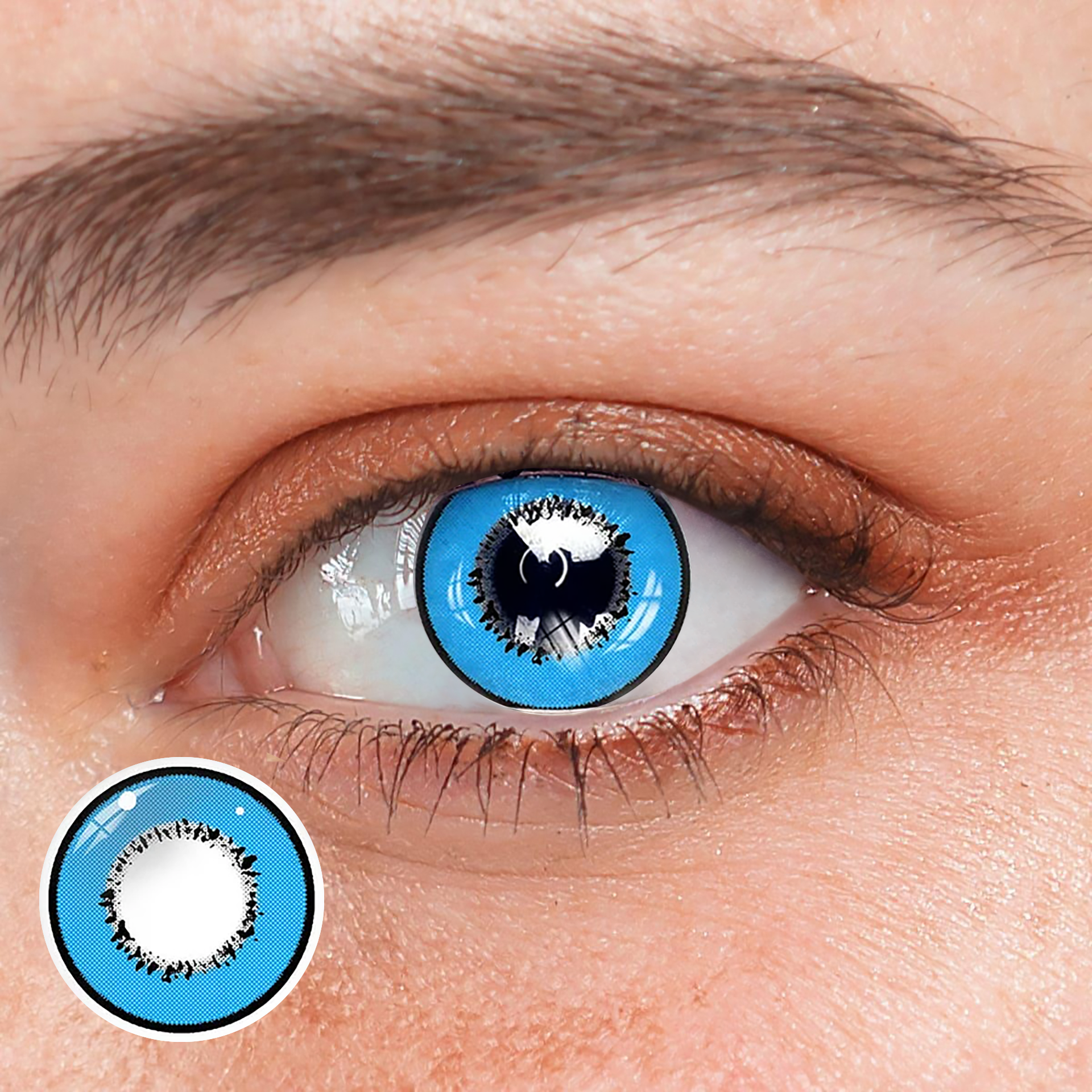 Cosplay Element Blue Prescription Coloured Contact Lenses Main image