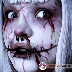 Cosplay Devil Date Eyes Black ColouredContact Lenses