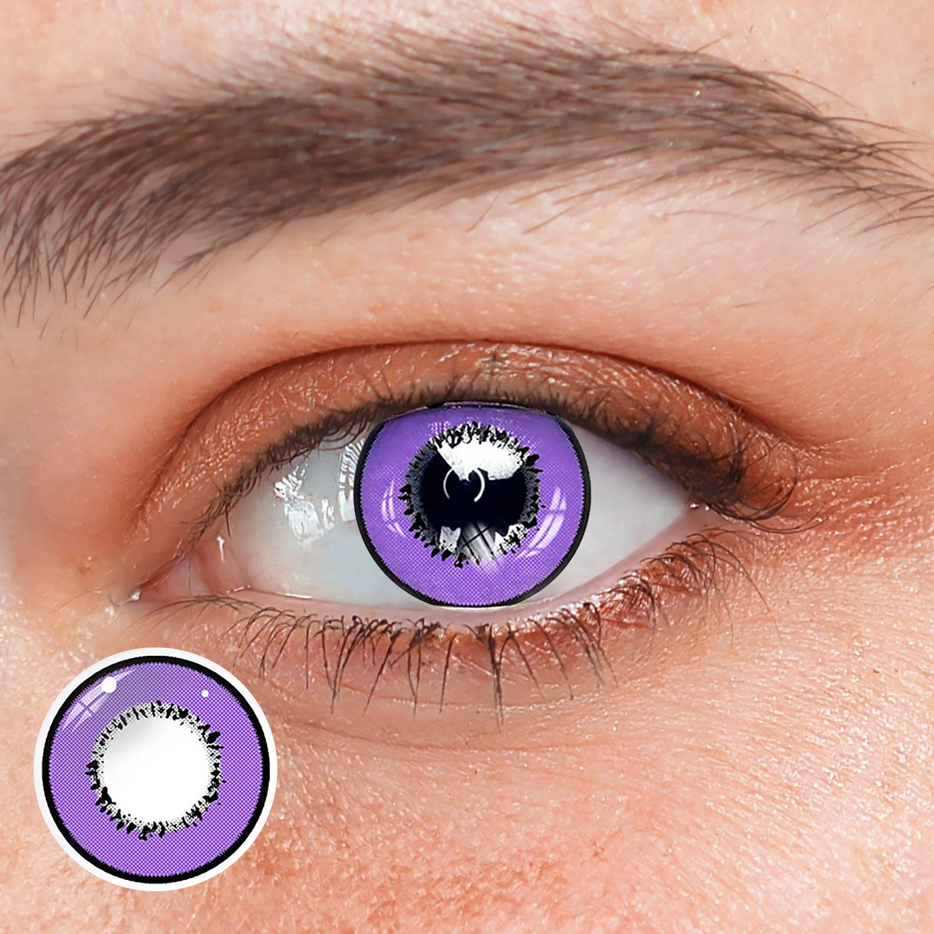 Cosplay Element Purple Prescription Coloured Contact Lenses Main image