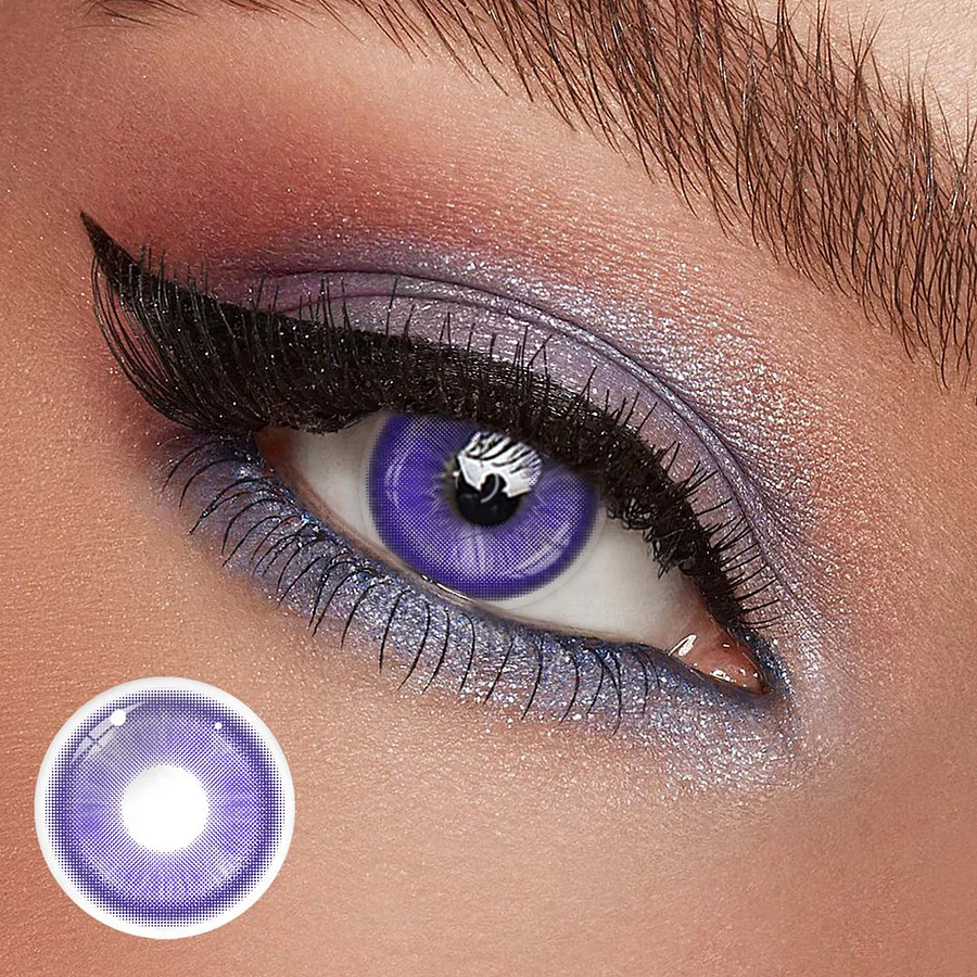 Cosplay Fairy Blue Purple Coloured Contact Lenses Main image