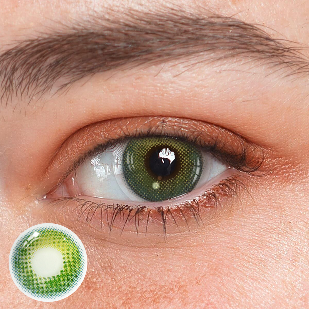 lracema Green Prescription Coloured Contact Lenses Main image