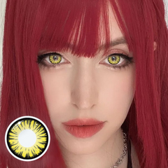 Halloween Miracle Yellow Prescription Colored Contact Lenses