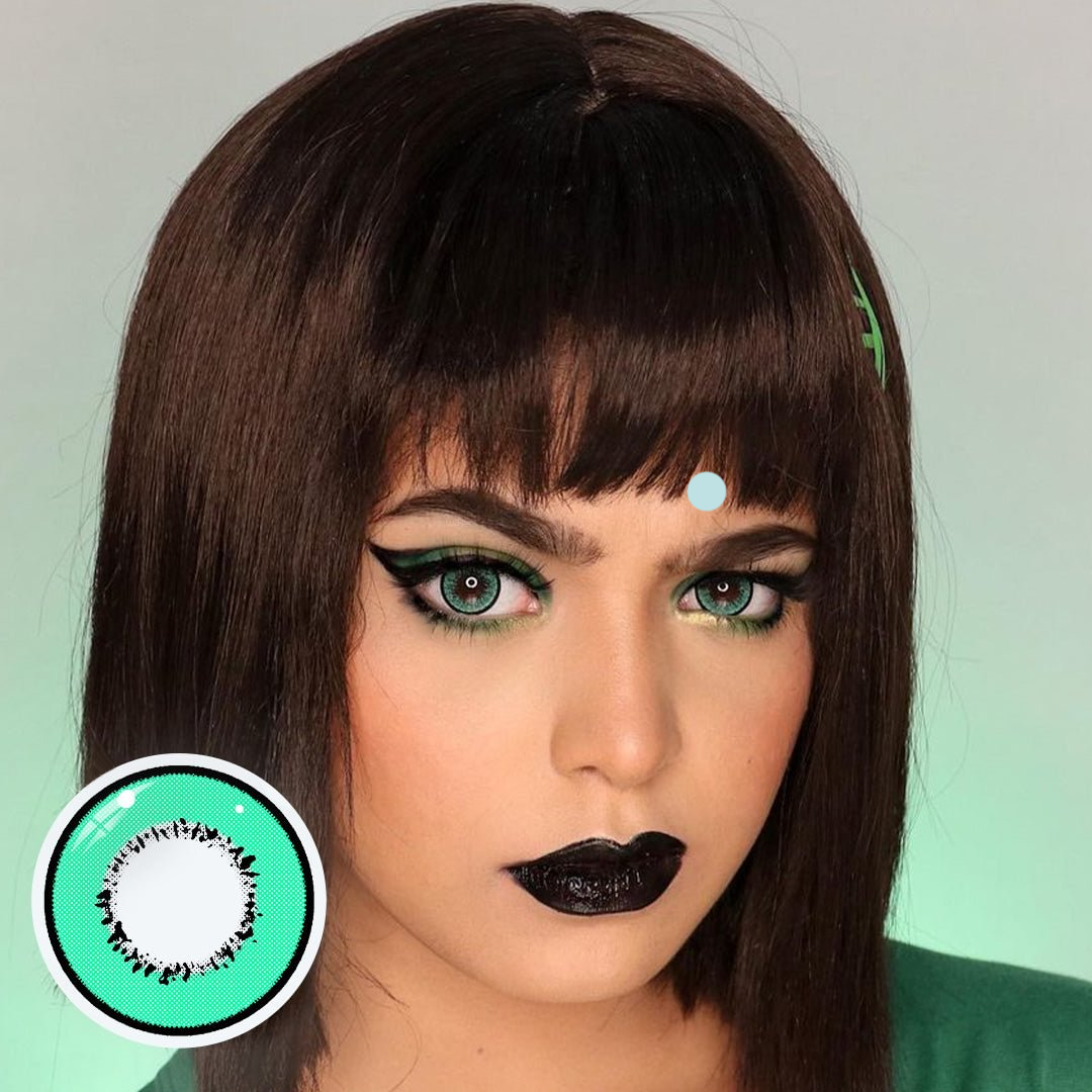 Cosplay Element Green Manson Colored Contact Lenses