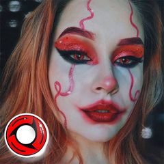 Cosplay Sharingan Bladed Red Colored Contact Lenses