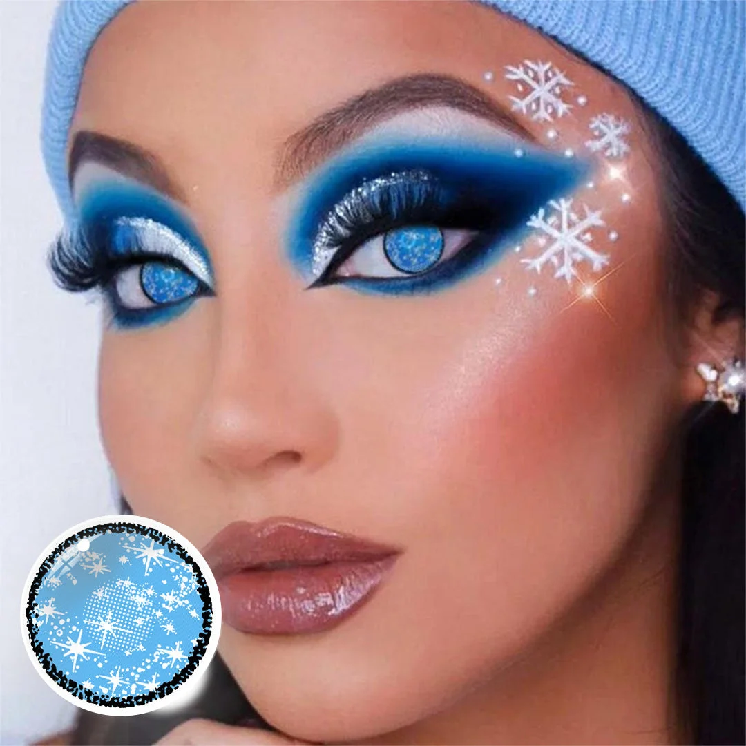 Cosplay Glaciar Blue Coloured Contact Lenses