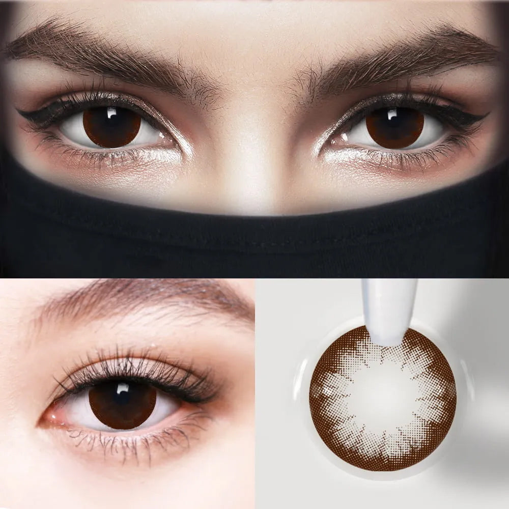Big Eyes Chocolate Brown Coloured Contact Lenses Main image