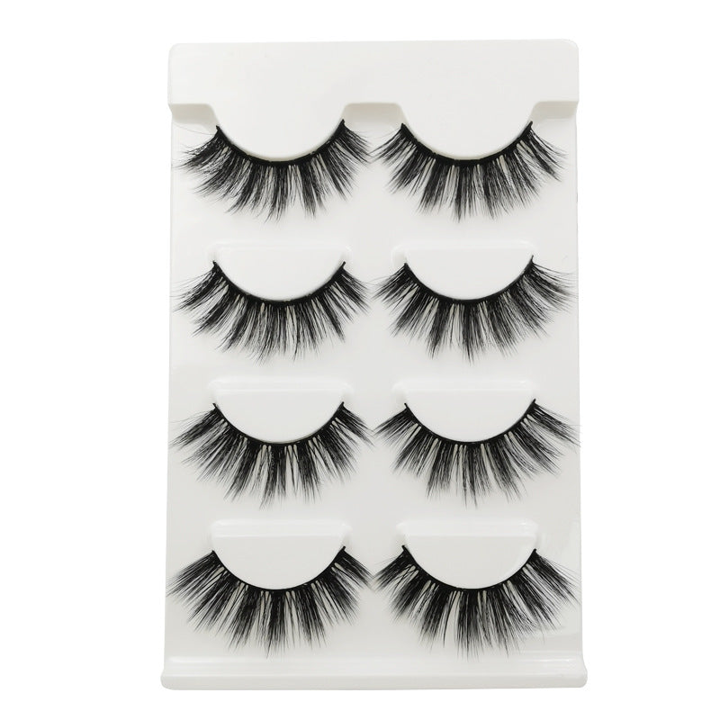 New Natural Slim 4 Piece G107 Mink Hair Eyelashes