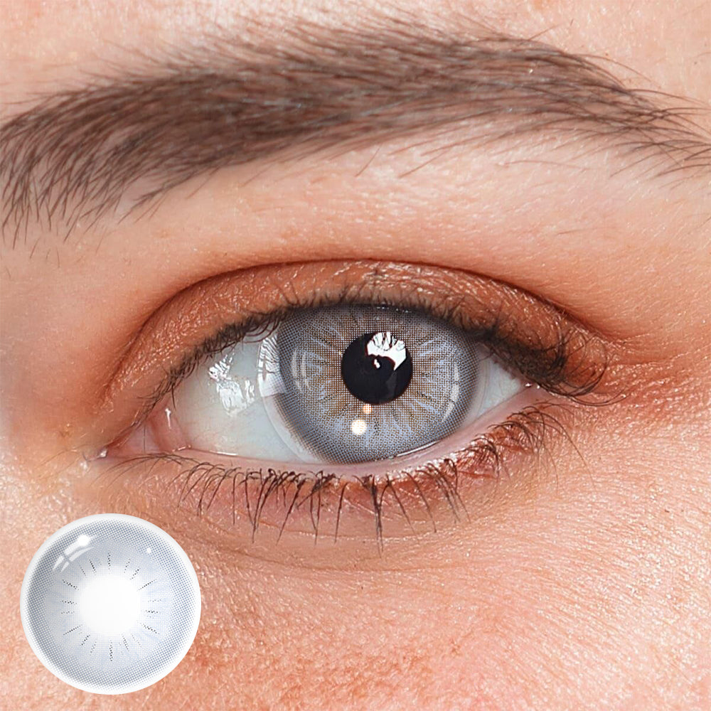 Perola Light Gray Colored Contact Lenses