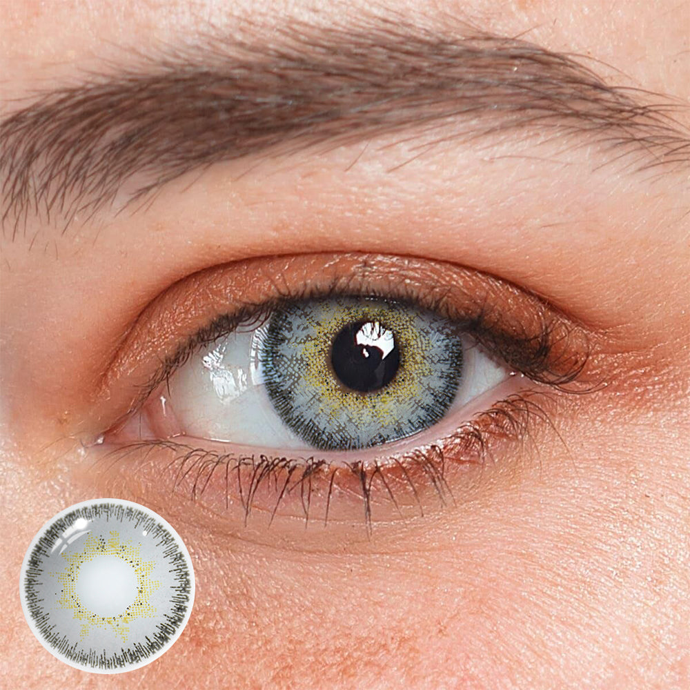 Artemis Cool Gray Coloured Contact Lenses Secondary image