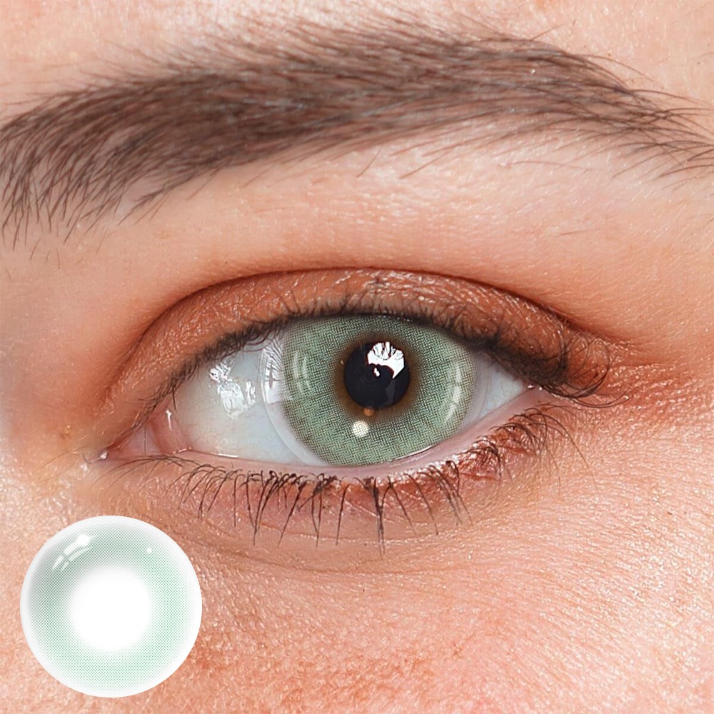 Bamboo Green Coloured Contact Lenses