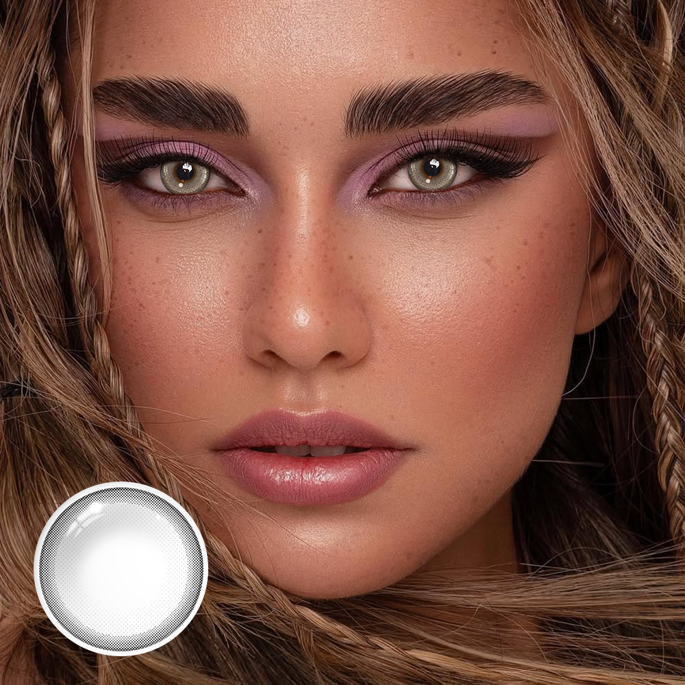 Linette Sofia Gray Coloured Contact Lenses Secondary image