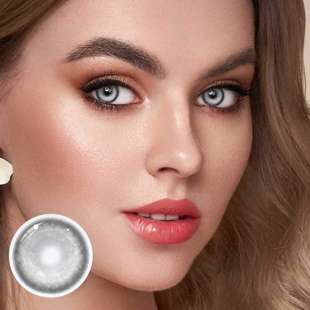Cosplay KOI Gray Coloured Contact Lenses Secondary image