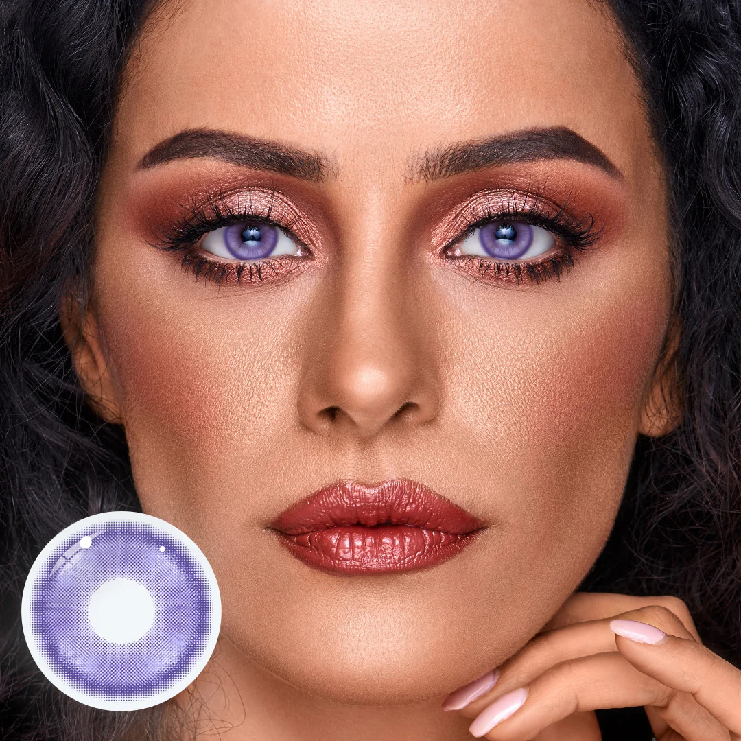 Cosplay Fairy Blue Purple Coloured Contact Lenses Secondary image
