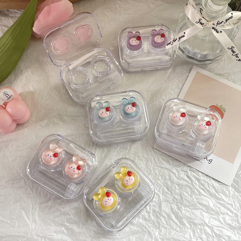 Mini Rabbit Colored Contact Lens Case