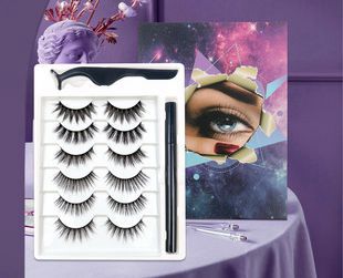 New 3D 6 Piece Mink Hair Eyelashes Set