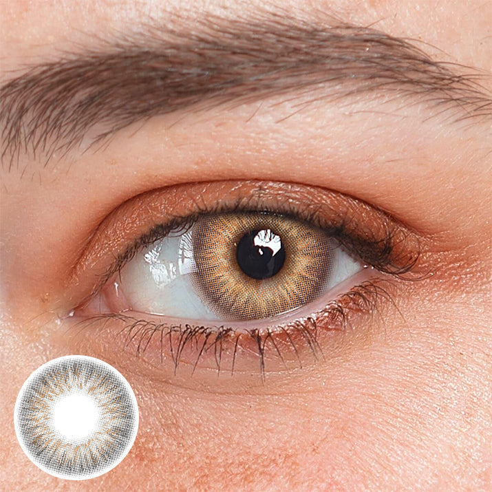 Elfie Star Brown Colored Contact Lenses