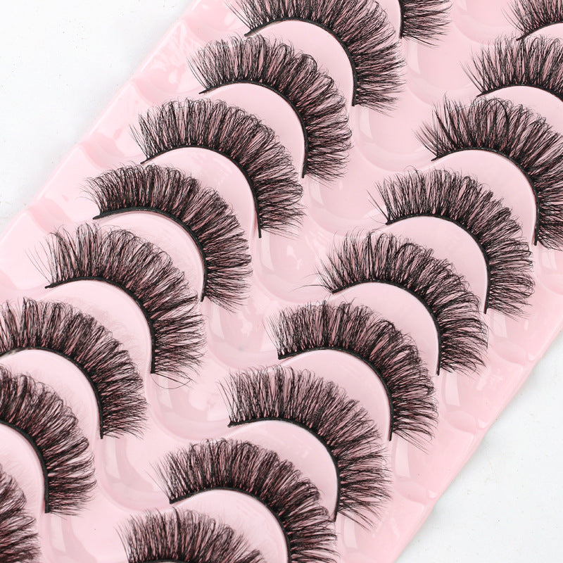 7D Dense 10 Piece Mink Hair Eyelashes