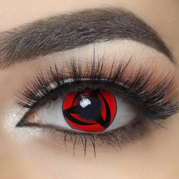 Cosplay Naruto Mangekyo Colored Contact Lenses