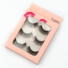 New Waterproof  3 Piece G309 Mink Hair Eyelashes