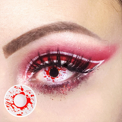 Halloween Trauma White Colored Contact Lenses