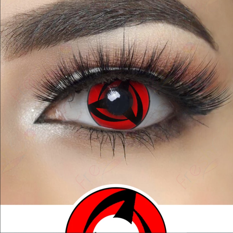 Cosplay Naruto Mangekyo Colored Contact Lenses